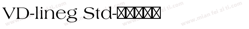 VD-lineg Std字体转换